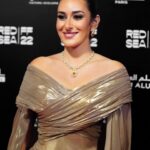 Amina Khalil Instagram – Congratulations to @redseafilm on their 2nd edition ! 🖤 Thank you to @moalturki for welcoming us to this grand and glamorous event in Jeddah its a pleasure to be here ⭐️ Dress @saraonsiofficial Jewels @nadine_jewellery