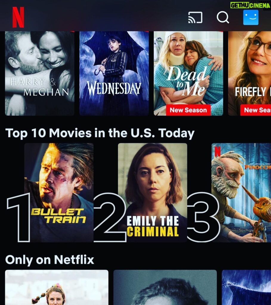 Aubrey Plaza Instagram - Emily is #2 between these two GIANT movies. I had to post. So proud of this movie sandwich! And next to Guillermo! What?! Let’s keep this going!!!!