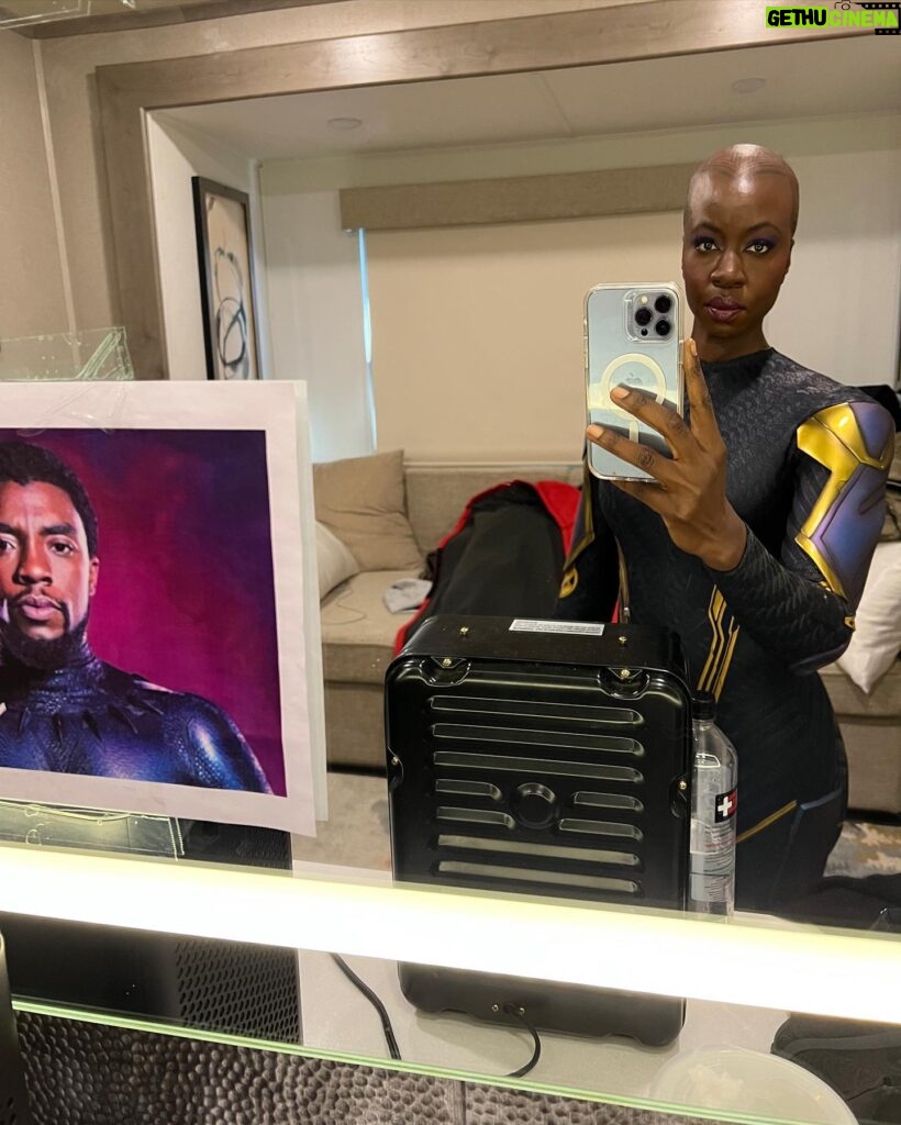 Danai Gurira Instagram - Reminiscing on the past year and suiting up for 2023 just like the first time I suited up as a #MidnightAngel. That day, I looked to my heroes and those that came before me for strength, courage, and guidance and I’ll continue to do the same in all the days to come. Hope you all have a happy and safe #NewYearsEve with your loved ones. #WakandaForever