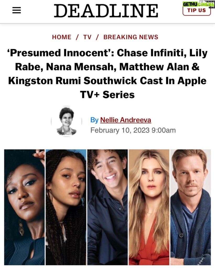 Camilla Luddington Instagram - Excited to share that my husband has joined Jake Gyllenhaal’s new limited TV series #presumedinnocent !!! 🥳🥳🥳🥳 (also catch him again on #snowfall when the new season airs! 😎)