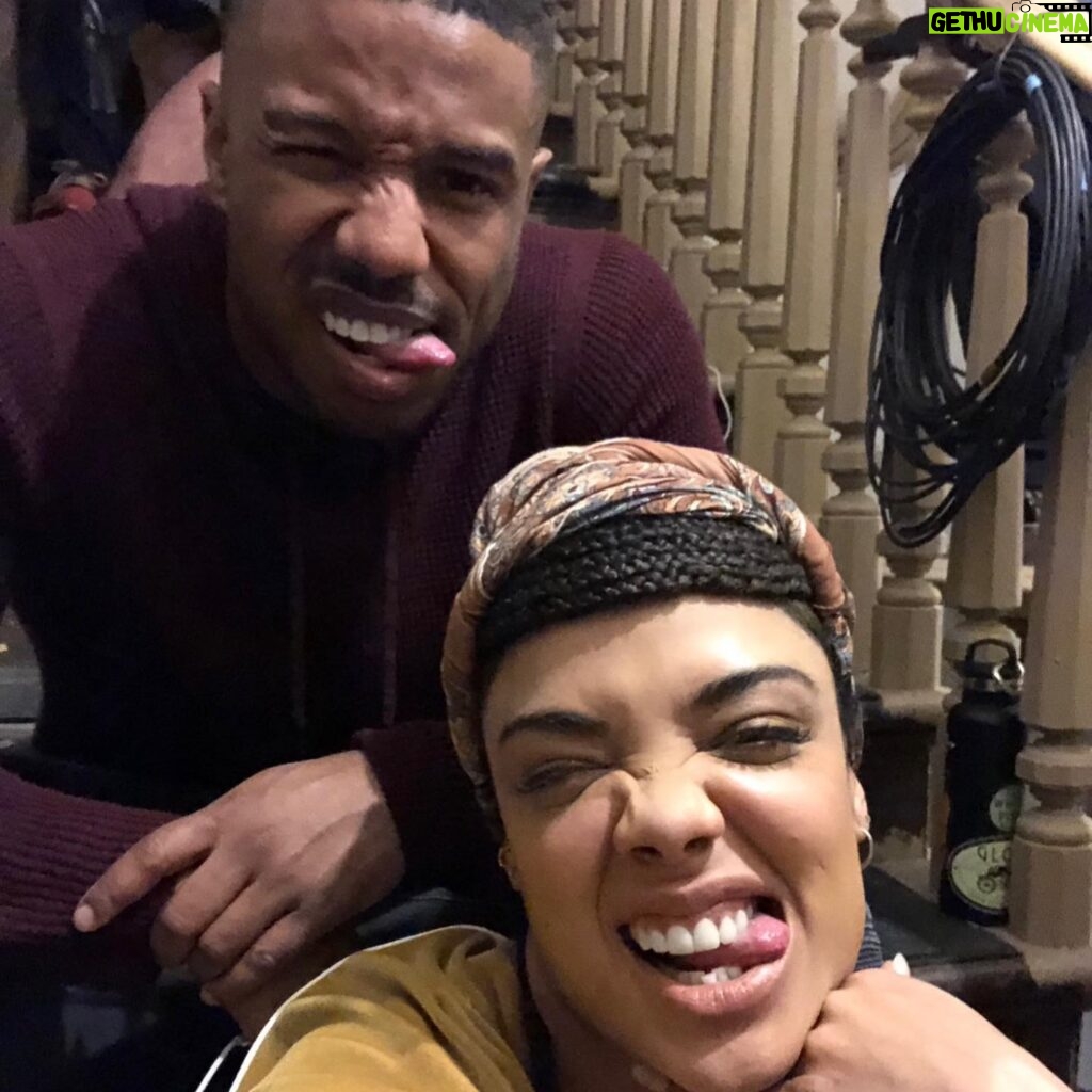 Tessa Thompson Instagram - Here’s to almost a decade of making this face (and films) together! Congrats on a stellar opening weekend of @creedmovie, @michaelbjordan! Beyond proud of uuu. If you haven’t seen it yet… do! 👅