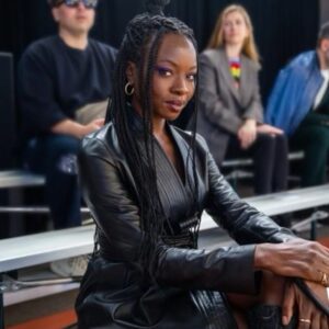 Danai Gurira Instagram - Flashback to my day of birth this year (Feb. 14th) adorned in the elegant & chic fashions that are @GabrielaHearst. Wearing her garments all day along with attending her Autumn/Winter 2023 collection show AND after party at #NYFW were glorious ways to celebrate my birthday. Thank you for having me at your show! 🖤