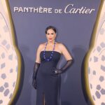Hend Sabry Instagram - A magical night , celebrating the iconic #panthèredecartier with my @cartier #tribe in #Dubai #IntoTheWild💃🏻💃🏻❤️❤️
Styled by @cedrichaddad 
@netaporter 
MUA @sohakhoury 
Hair @rafifazaa