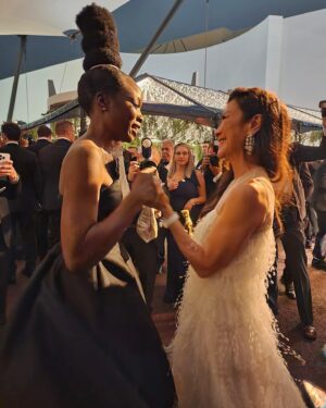 Danai Gurira Instagram - About last night… Got to spend treasured time with artists I respect, love and admire. I was honored to present the song that pays tribute to my dear brother #LiftMeUp. Congrats to all the nominees and winners. #Oscars