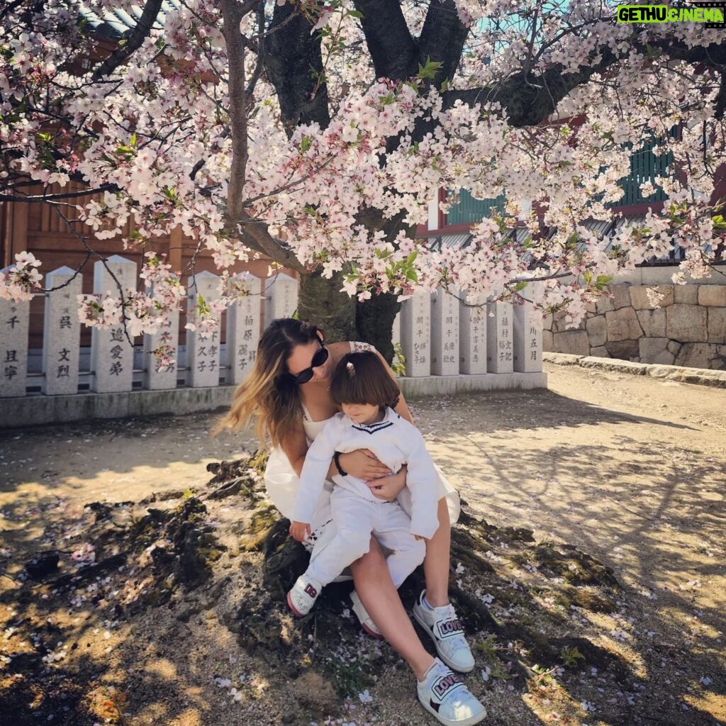 Sherlyn Instagram - Bienvenidos a Japón, esta foto describe perfecto como me siento en este momento FLORECIENDO. Hace años estuve aquí, llena de dudas y de sueños por cumplir, el más importante convertirme en mamá, hoy años después la vida tiene mucho color, más amor. Me siento más plena, madura, con una capacidad de amar que no conocía, con mi hijo en brazos y muy orgullosa de la mujer en la que me he convertido,les comparto esta foto , por si te sientes perdid@s o que aún no le encuentras el rumbo a tu vida, relájate que Dios es maravilloso y pronto podrás encontrar tu propia paz!