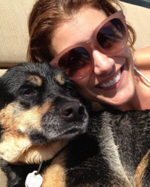 Kate Walsh Instagram - Rosie Walsh, aka Rosie The Dog, aka Rosie Perez, aka Rose Hound, Rosebud, Roro has left us after 15 years, 3 months of loyal service. 💫 💔 Rosie was born under a house in the Bronx and I adopted her just 8 weeks later as part of a dog adoption campaign with @AnimalHaven in NYC & took her back to Los Angeles to hang out with Lucy, Billy, Pablo & me. (I initially couldn’t decide between Rosie and her brother Amico, so when I chose Rosie, my brother Sean adopted Amico and took him home to Seattle 😊) 
We had so many amazing years together, from the Hollywood Hills to the dog parks of Los Feliz & Encino, to the snowy mountains of Lake Tahoe, to the beaches of Malibu to the streets of NYC & Washington square park, and finally to Perth, where she has endlessly walked & swam the beaches, the Swan river, and vigorously rounded the cricket oval & trails as if she was expected at the Swanbourne Bridge Club! 😂 Rosie had an iron will to live and was my always companion…whenever I could bring her to set I would, and when I couldn’t I had the best people looking after her. 
She kept Lucy the Dog, Billy & Pablo company until they left this world and I’m so grateful for all she taught me and very, very grateful that she waited for me to come back from LA say goodbye to me snout to snout. I am also incredibly grateful for Mikey Lage (@MrHollywoof), Heather Tobin (@Southern_Spirit_Farm), #CristyDavey and Tina Van Leuven (@UpliftersNation) and all the others who have walked Rosie & loved her so well. And thanks too to all of the wonderful veterinarians all over the world, but especially here in Perth who helped her with her palliative care and eventually her transition at home. I honestly think she was the happiest here in her Western Australia retirement.