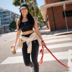 Valkyrae Instagram - Post-workout in this cute Sweat Seamless set ☕️😌☀️ #GymsharkWomen