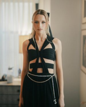 Angèle Instagram - MET GALA 2023 ✨ merci @chanelofficial for this beautiful custom dress based on a Spring 1995 rtw Chanel look 🖤