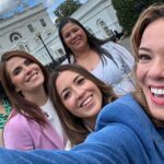 Karla Souza Instagram - Thank you to @activistmonicaramirez and @mujerxsrising for hosting me, as well as for hosting a screening of DIVE, a movie I poured my heart and mind into. I’m humbled and honored by your love and support. Meeting all these amazing and strong women is such an inspiration to keep fighting systemic sexual abuse. 
I was honored to be in Washington DC @whitehouse speaking out about the importance of political leaders taking action to address sexual violence. Let's continue to advocate for change and make our voices heard.

You can help change this. Visit justice4women.org www.collectivefuturefund.org #MeToo #SAAM2023 #Mujerxsrising #dive #lacaida 
____________________________________________________

Gracias a @activistmonicaramirez y @mujerxsrising por recibirme y por organizar una proyección de La Caída, una película en la que puse todo mi corazón y mente. Estoy muy agradecida y honrada por su amor y apoyo. Conocer a todas estas mujeres increíbles y fuertes es una gran inspiración para seguir luchando contra el abuso sexual sistémico.
Me sentí muy honrada de estar en Washington DC en @lacasablanca hablando sobre la importancia de que los líderes políticos tomen medidas para abordar la violencia sexual. Sigamos abogando por el cambio y haciendo que nuestras voces sean escuchadas.

Puedes ayudar a cambiar esto. Visitado  justice4women.org www.collectivefuturefund.org #MeToo #SAAM2023 #Mujerxsrising #dive #lacaida 

All My Looks @boss
Styling @danireyesoficial