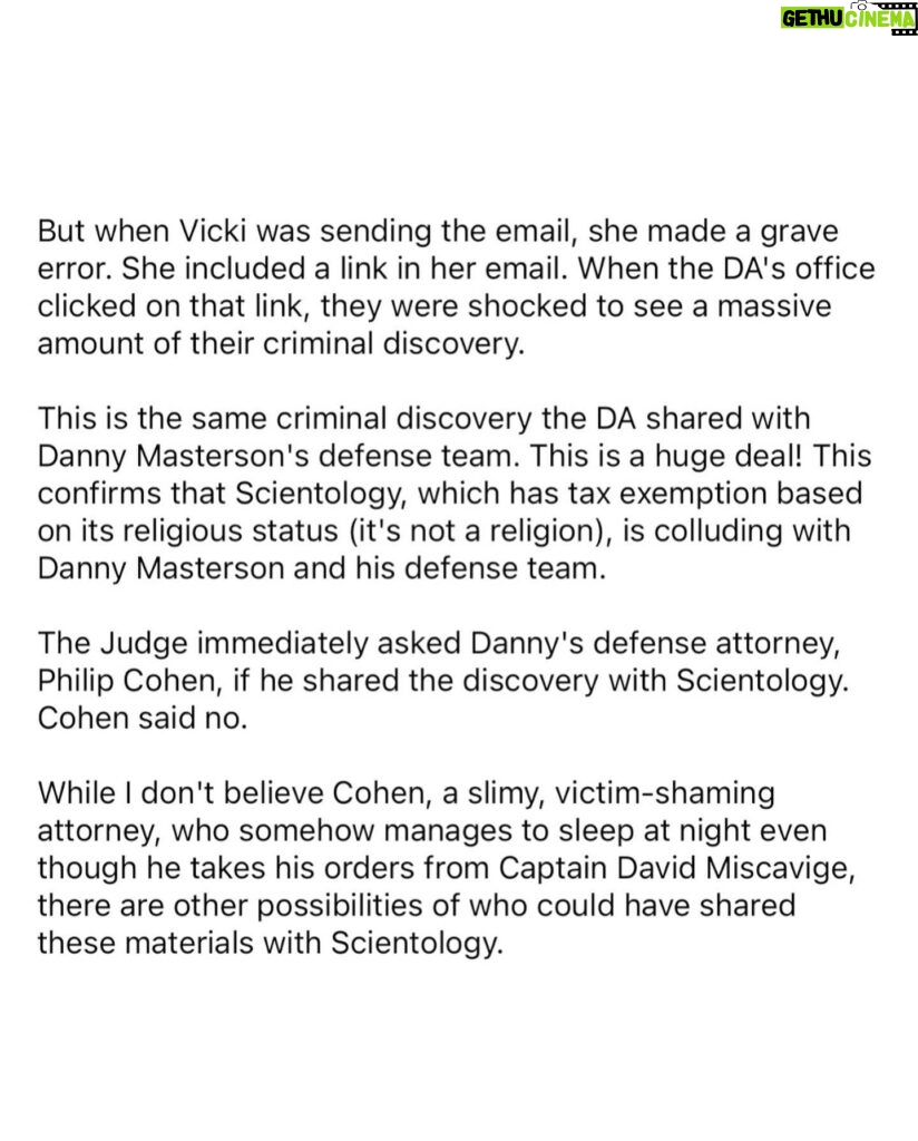 Leah Remini Instagram - Please share this post in your Instagram stories. Since the mainstream media isn’t reporting on this story widely, it’s up to us to get the news out.