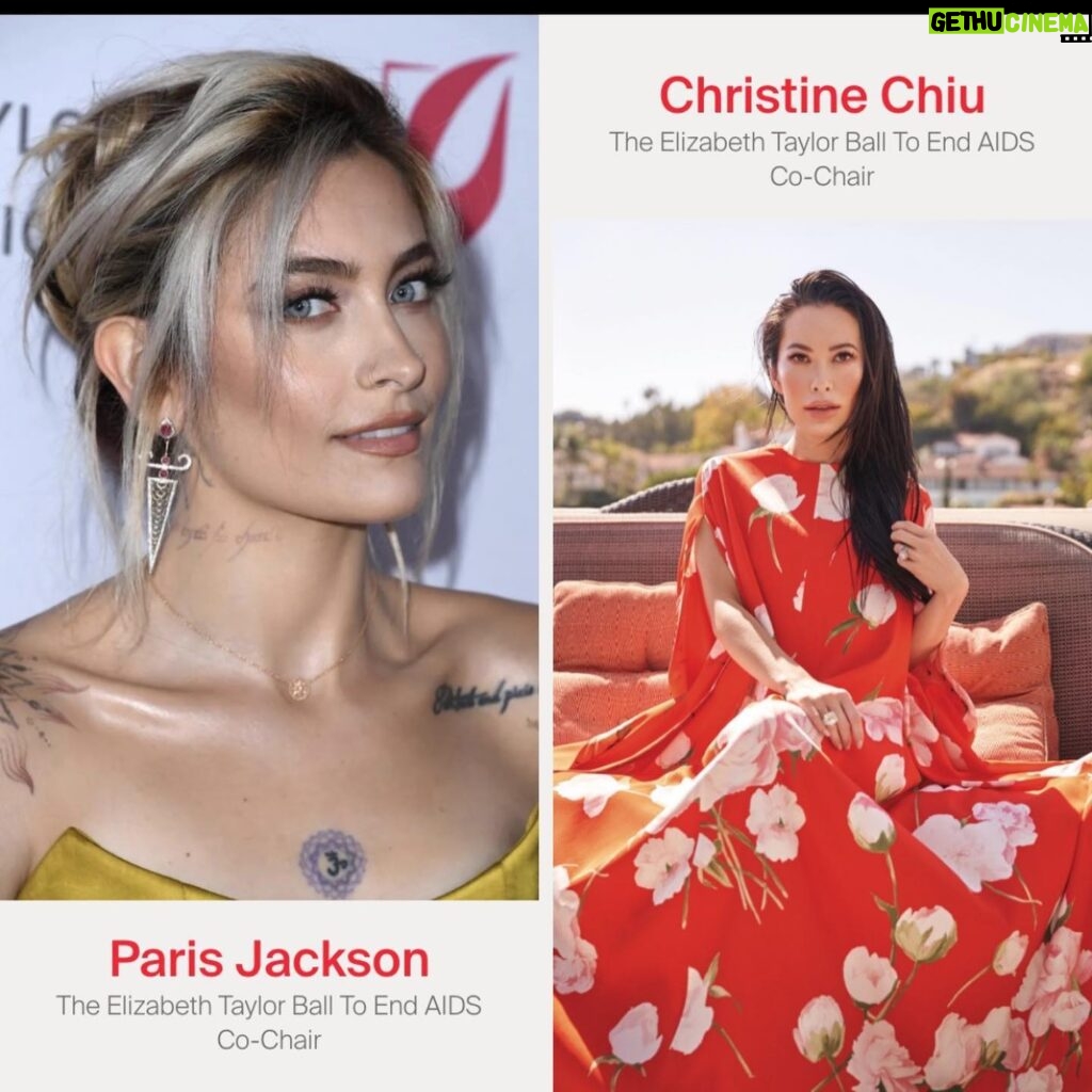Paris Jackson Instagram - Join us in honoring NBA Hall of Fame legend, philanthropist and businessman Earvin "Magic" Johnson and philanthropist and entrepreneur Cookie Johnson who will accept The Elizabeth Taylor Commitment To End AIDS Award at our fourth annual Elizabeth Taylor Ball to End AIDS on September 21, 2023, in Beverly Hills, CA!
Co-Chairs for this year's gala include myself and entrepreneur, producer, ETAF friend and longtime supporter Christine Chiu. Thank you to our generous Presenting Sponsor, Gilead Sciences. Click the link in our bio for more information and ticket purchases.
#ElizabethTaylor #ElizabethTaylorBallToEndAIDS #ETAF #EarvinMagicJohnson #CookieJohnson #ParisJackson #ChristineChiu #GileadSciences