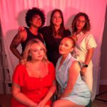 Maci Bookout Instagram - Because we can.

#womenartists #womensupportingwomen 
#womeninbusiness #truecrimepodcast 
#whorulestheworld 
🎤 @nataliezpost 
📸 @alannajtay 
💜 @gabriellabordomakeup 
💜 @shainaramsey 
💜 @hair.darcy 
💎 @plugsbyemma