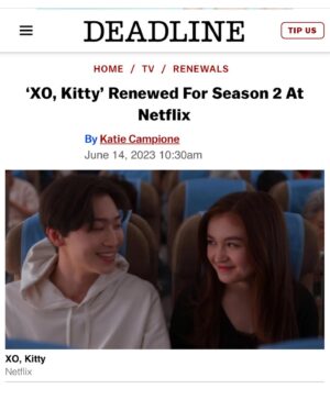 Anna Cathcart Instagram - freaking out… a little bit… or a lot @xokittynetflix