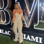 NeNe Leakes Instagram - SWIPE: It’s the “soft Era” for me
Look: St John
Bag: Saint Laurent
Heels: YSL
Gloves: Dolce & Gabbana
Stylist: Me 💋
Makeup: @mlatricemua 
Hair: @hausofdebonair 

#bmf #power #50cent #miami #outside #lifeofnene