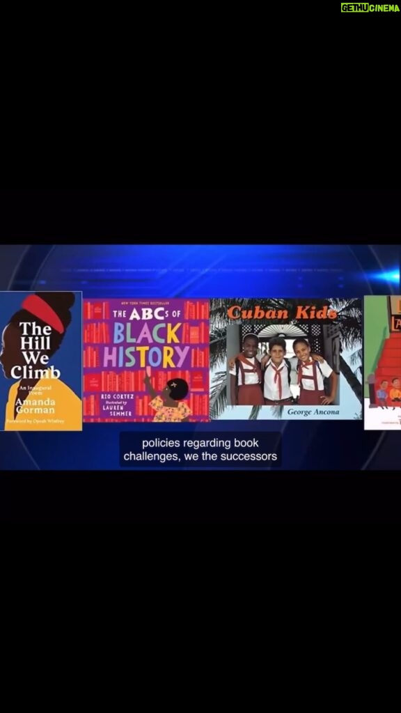 Amanda Gorman Instagram - Last month a Miami-Dade School restricted my inaugural poem as well as other books written by authors of color after one parent’s complaint. This week the Miami-Dade School Board unanimously passed a new policy—proposed by Steve Gallon III— which calls for board members and district staff to be notified when a book is reassigned or removed from school shelves. Thank you to these community members who spoke out for every child’s right to read 💛📒