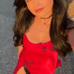 Valkyrae Instagram - in my red era ❤️