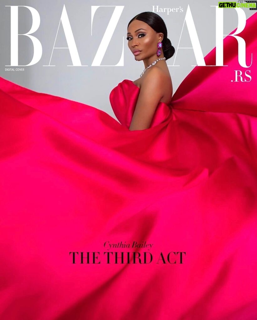 Cynthia Bailey Instagram - a huge thank you @harpersbazaarserbia! 
such an honor to grace your cover! 

THE FIRST ACT: Cynthia the fashion model. 

THE SECOND ACT: Cynthia the tv personality.

THE THIRD ACT: Cynthia the actress. 

my focus at this point in my life is the third act. 
therefore, I wanted my cover, spread & interview to capture the essence of Hollywood Glam. 
my dream role is playing Diahann Carroll. 
she is the epitome of beauty, style, grace, class and strength. 
she is my inspiration, and who I wanted this cover and spread to pay homage to. 
she broke down so many barriers for other african american female actresses to come after her. 
thank you to the amazing team that helped bring my vision to life! 
i will be posting the rest of the photos throughout the day!🙏🏽

Art Director/Stylist/Producer/Interviewer - Oliver Brown @olvrbrwn
Photographer - Reinhardt Kenneth @ReinhardtKenneth
Assistant Stylist - Safa Haque @Magnificent_misfit
Assistant Stylist - India Young @Iamindiayoung 
Assistant Stylist - Tonya Jones @Tljones422
Assistant Stylist - Nekeyta Brunson @NekeytaB
Key Hairstylist - Sheila Fisher @Sheilafisherhair
Key Makeup Artist - Kierra Lanice @Kierralanice
@armanibeauty 
Videographer - Charles Hawthorne @Regenerationproductions
BTS Photographer - Da Jon Johnson @Cappedbydj
BTS Photographer - Kayla Turpin @Kaylaturpinphotography
Lighting Director - Hugo Arvizu @arvizu_arts
Gaffer - Garret Alvarado @Garrettsarchive
Photographer's Assistant - Madeline Park @madelinepark
Liam Jenkins
@liamjenkins.retoucher 

@danikaberry- publist💖

Dress - Ella Zahlan @ellazahlan
Earrings - PR_solo @pr_solo 
Necklace - Ivan Bitton Style House @ivanbittonstylehouse
Heels - Regard Style House @regardstylehouse 

#cynthiabailey 
#model 
#tvpersonality 
#actress