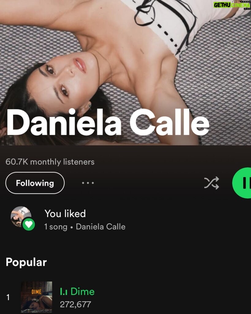 Daniela Calle Instagram - Ultimamente❤️‍🔥🪄

1. Fotos que me hizo el amor para todas mis plataformas de musica❤️ es la mejor? si lo es! 
2. DIME ~ disponible en todos lados, mi primera canción. 🥹
3. Una mas de del 1.
4. Muecas en el carro del video de DIME, hay algo que me parece muy lindo de los carros así como este 🚙
5. Pedi una almohada extra larga y llego justo en el momento de emoción por una noticia que sabrán muy pronto. 🤫
6. 🥶
7. No se que estaba haciendo. Solo se que habíamos terminado dia de grabación!
8. Dime una semana después que salió a la luz! GRACIAS 🥹
9. Selfie de ayer porque why not? 
10. Mi outfit a resaltar de la semana pasada.