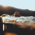 Jessie Reyez Instagram - The amount of peace I feel when I swim out into the middle of a lake is almost inexplicable. Almost. But I’ll try. I think I love it so deeply because a lake is an expression of the unknown, where when I open my eyes, the darkness seems wildly infinite…and yet all the while it reminds my subconscious of the womb we came from. 
I find clemency here. 
I find a sovereignty in water that land has never been able to give me. 
It pardons the gravity of life.
And in that forgiveness 
And in that weightlessness 
I am free. 

📸 @danecollison