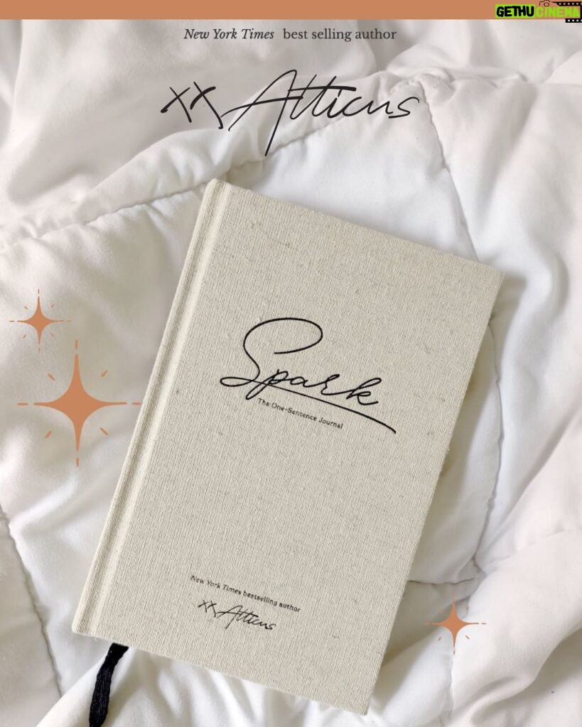 Maci Bookout Instagram - GIVEAWAY ALERT 🎉 ⁠

We are excited to team up to give away a copy of Spark: The One Sentence Journal by Atticus Poetry! 

This journal is perfect for anyone who loves to write…full of creative prompts, ample writing space, and inspiring poems throughout. All you need is one sentence to spark your creativity and start your day off right. 

To enter:
1. Follow @atticuspoetry and @macideshanebookout
2. Comment your favorite memory below that Sparks joy
3. Tag a friend you want to share this beautiful journal with. Good luck! 🌟⁠