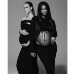 Chanel Iman Instagram - My Collab with @bumpsuit is out NOW . Im proud to be first #bumpsuiticon and the face for their newest campaign . Throughout my entire pregnancy I have lived in all of their pieces from every collection. 🙌🏾My girl @nictrunfio is killing it ❤️#momsupportingmoms #bumpsuit 🤰🏽💪🏽