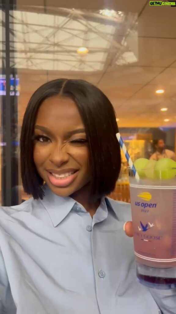 Coco Jones Instagram - Had such a good time with @greygoose at the US Open with the iconic Honey Deuce in hand!
#GreyGoosePartner 
#HoneyDeuce
