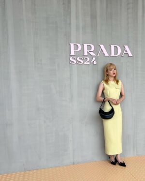 Mei Nagano Instagram - ・
Day 2💛💛💛
@prada 
#PradaSS24
#milanfashionweek