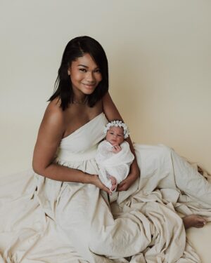Chanel Iman Instagram - One of the greatest gift in life is bringing you into this world👼🏽 We love you so much Capri ❤️