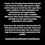 Nicola Coughlan Instagram - Humanitarian Organisations to donate to are tagged in this post.

#nomoreinnocentliveslost #ceasefirenow