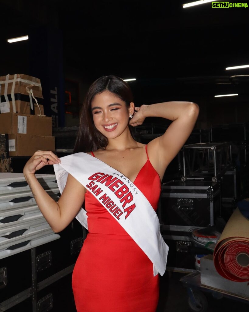 Heaven Peralejo Instagram - Brgy. Ginebra’s Muse for PBA Season 48 Opening Ceremony 🚩

As a first timer, I’m so humbled to represent and stand by the side of these athletes. Can’t wait to cheer for this team on court! 🏀

#BrgyGinebra #PBASeason48
#PBAAngatAngLaban
