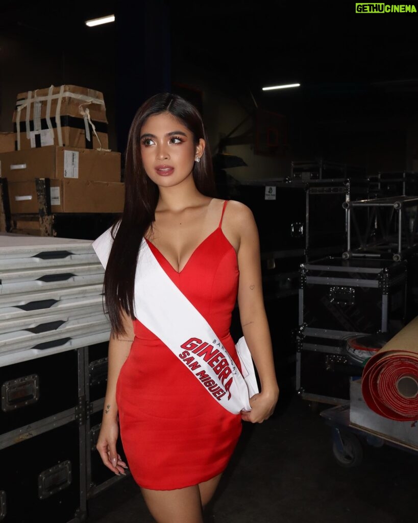 Heaven Peralejo Instagram - Brgy. Ginebra’s Muse for PBA Season 48 Opening Ceremony 🚩

As a first timer, I’m so humbled to represent and stand by the side of these athletes. Can’t wait to cheer for this team on court! 🏀

#BrgyGinebra #PBASeason48
#PBAAngatAngLaban