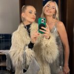 Lena Gercke Instagram - 70‘s vibe baby ✨💄 
Last night for #rabannexhm 
Make up by @benjamin_becher 
📸 by @nigscho