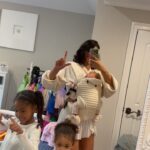 Chanel Iman Instagram - My oldest asked me about TikTok  I told her we could do a simple video for mommas gram .  I just love these fun little moments with them 🥰