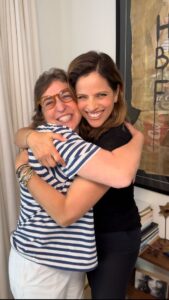 Mayim Bialik Instagram - Join @missmayim and @noatishby for the Yiddish word of the day, which is actually a Hebrew word today. It’s #achdut which means unity. Comment below how you feel achdut.

Produced and directed by: @YoavDavis for #DavisMedia