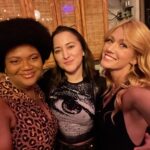 Katherine McNamara Instagram - Post Strike/Dual Birthday Party shenaniventures! 🥳🥂 My heart is bubbling over with love and gratitude to the mafia fam, WIndyfam, and LA fam who came to celebrate @bradleyjames and me! 🫧 Thank you to @melroseumbrellaco for hosting us and always being my favorite place for a shindig! 💕