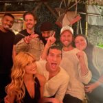 Katherine McNamara Instagram - Post Strike/Dual Birthday Party shenaniventures! 🥳🥂 My heart is bubbling over with love and gratitude to the mafia fam, WIndyfam, and LA fam who came to celebrate @bradleyjames and me! 🫧 Thank you to @melroseumbrellaco for hosting us and always being my favorite place for a shindig! 💕