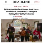 Tami Roman Instagram – We’re kicking off holiday movie season! SO FLY CHRISTMAS! Coming November 23rd to @betplus I can’t wait for you to see this amazing film directed by @terrijvaughn starring @tichinaarnold @robrileynyc @inthelandoflala @therealtommycat @jackeeharry @michael_colyar and lil ole me 
#SoFlyChristmas #BETPlus