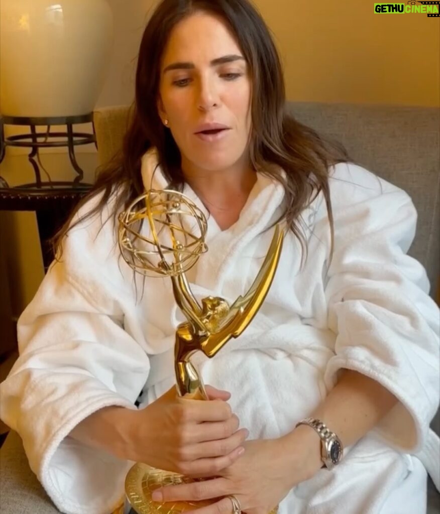 Karla Souza Instagram - If 10 years ago anyone had told me that this spark of an idea I had would lead to this moment, I wouldn’t have believed it. I didn’t know to dream it. Believing in myself happened so many times thanks to all the people who believed in me when I couldn’t. Making this film was incredibly healing in a moment where I felt like I was drowning. This journey has given me my voice back and brought me back to the surface with more strength than I thought possible. The brave women, athletes and activists I have met along the way have been the most powerful moments of sisterhood I’ve ever experienced. I pray this film continues to help more survivors heal and find strength and hope.

I get to go home and celebrate with my loves Marshall, Gianna and Luka. I’m beyond blessed. Thank you God.

Full look @ferragamo 
Jewelry @cartier 
Stylist @fernan.mx

@anarascon
@lucia.puenzo
@amazonstudios
@ruizyruiz 
@rubiomusic_ 
@pablostipicic 
@hernanmendoza_ 
@laborches 
@deja_ebergenyi 
@charritopadrote 
@misaelbustos0 
@azulalmazanoly 
@paula.p.manzanedo 
@nicolaspuenzo 
@marcefabian_chaves 
@soldesound 
@tatimerenuk 
@axelkuschevatzk 
@thetexastroya 
@ntlmoran 
@andreasweintraub 
@ucla_diving 
@david.pablos
@souzadavid 
@jeroosalem 
@sandracts 
@gorditagalindo 
@zosiags 
@we.are.madam 
@alonsoaguilarcastillo 
@activistmonicaramirez 
@onumujeres
@onumujeresmx
@corycrespo 
@mondra69 
@colourstalent 
@el_lanco
@jennifersalke 
@mariagiuseppina 
@ben_gaynor 
@jonbrandifitness 
@valverdefitness 

#iemmys #iemmys2023 #lacaida #dive #karlasouza