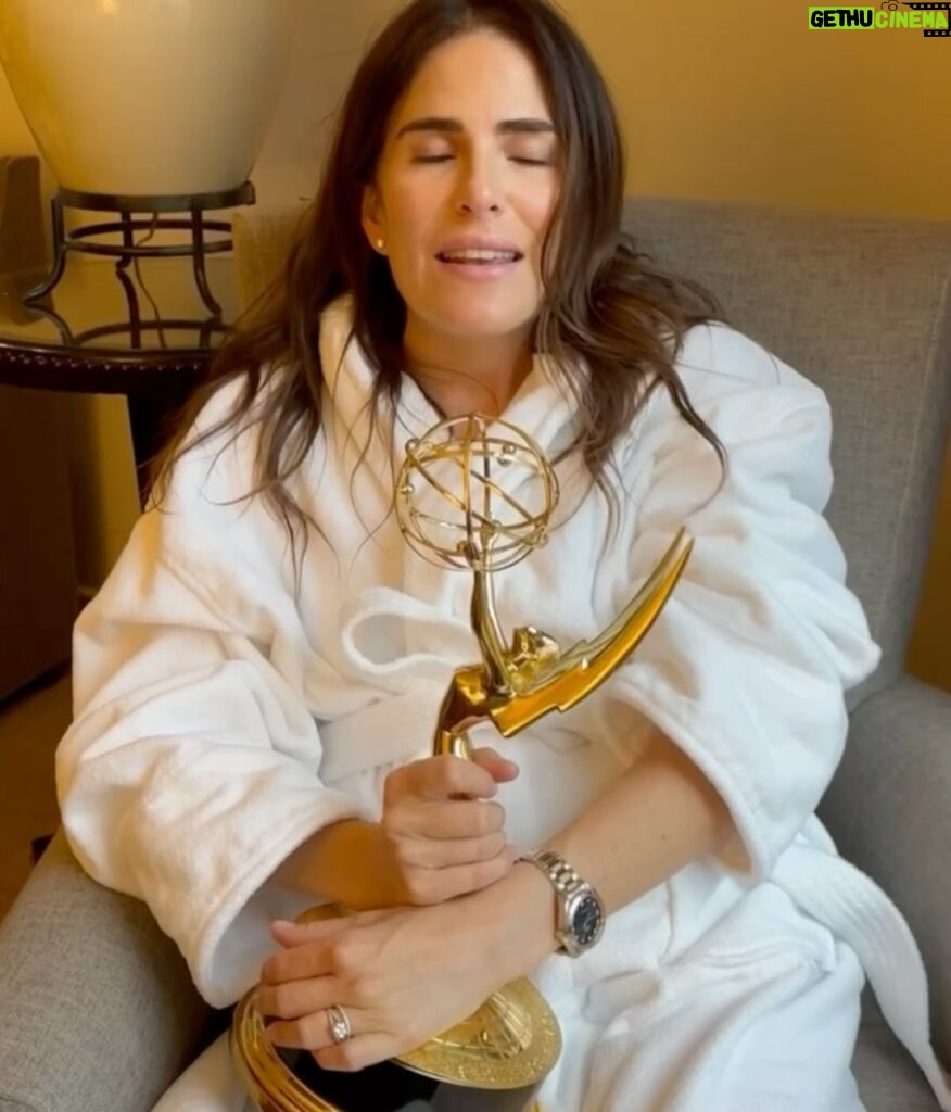 Karla Souza Instagram - If 10 years ago anyone had told me that this spark of an idea I had would lead to this moment, I wouldn’t have believed it. I didn’t know to dream it. Believing in myself happened so many times thanks to all the people who believed in me when I couldn’t. Making this film was incredibly healing in a moment where I felt like I was drowning. This journey has given me my voice back and brought me back to the surface with more strength than I thought possible. The brave women, athletes and activists I have met along the way have been the most powerful moments of sisterhood I’ve ever experienced. I pray this film continues to help more survivors heal and find strength and hope.

I get to go home and celebrate with my loves Marshall, Gianna and Luka. I’m beyond blessed. Thank you God.

Full look @ferragamo 
Jewelry @cartier 
Stylist @fernan.mx

@anarascon
@lucia.puenzo
@amazonstudios
@ruizyruiz 
@rubiomusic_ 
@pablostipicic 
@hernanmendoza_ 
@laborches 
@deja_ebergenyi 
@charritopadrote 
@misaelbustos0 
@azulalmazanoly 
@paula.p.manzanedo 
@nicolaspuenzo 
@marcefabian_chaves 
@soldesound 
@tatimerenuk 
@axelkuschevatzk 
@thetexastroya 
@ntlmoran 
@andreasweintraub 
@ucla_diving 
@david.pablos
@souzadavid 
@jeroosalem 
@sandracts 
@gorditagalindo 
@zosiags 
@we.are.madam 
@alonsoaguilarcastillo 
@activistmonicaramirez 
@onumujeres
@onumujeresmx
@corycrespo 
@mondra69 
@colourstalent 
@el_lanco
@jennifersalke 
@mariagiuseppina 
@ben_gaynor 
@jonbrandifitness 
@valverdefitness 

#iemmys #iemmys2023 #lacaida #dive #karlasouza