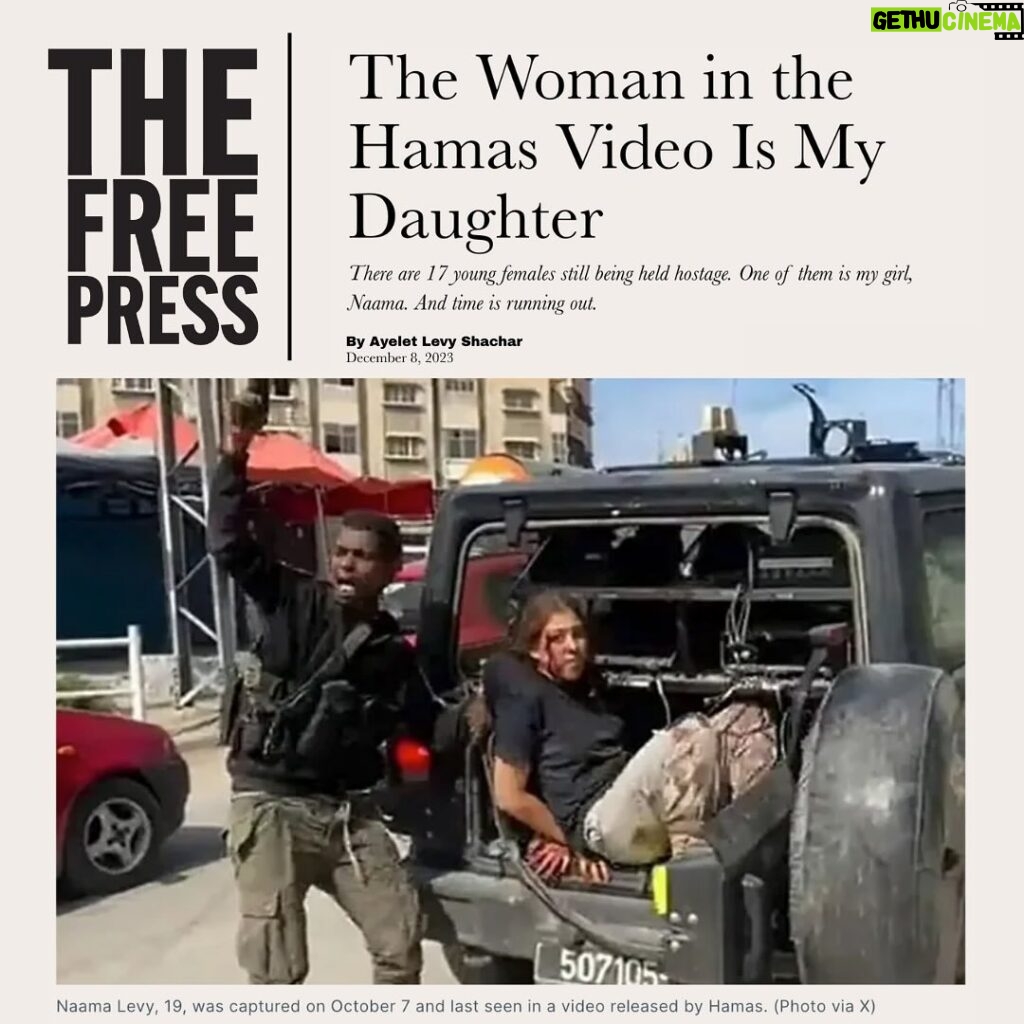 Mayim Bialik Instagram - "The Woman in the Hamas Video Is My Daughter."