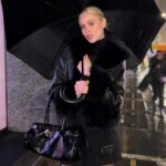 Loreto Peralta Instagram - Rainy Milan 🖤