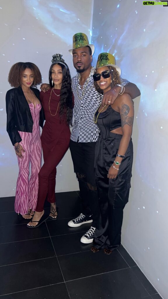 Tami Roman Instagram - This year we PLANNED to bring the New Year in together as a family. We’ve never been to D.R. so we gave it a try. It is such a beautiful place! I enjoyed making memories with the fam 💛 I will definitely go again. Happy New Year to you & yours from me & mine! May this year bring you every desire that’s within God’s plans for you! Love & light 💛