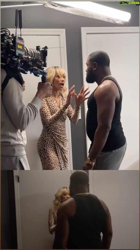 Tami Roman Instagram - Breaking Mirrors & Hearts! (FAKE) 💔 Intense fight scene in our multicam setup shot by @a_m_visuals 🏆DP. We went shoulder-mounted for uneasiness & wild movements, getting up close & personal to feel the emotions of our INCREDIBLE actors @tamiroman & @rayanlawrence Illusions from Art dept. helped us break mirrors w/o injuring talent. Shooting this scene had everyone in the room SHOOK! “Whatever it Takes” movie out now on BET  🙌🏽