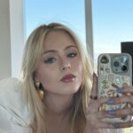 Loreto Peralta Instagram - Heart earrings forever 💙