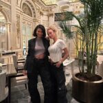 Chanel Iman Instagram - Last night in Paris together🇫🇷 🙌🏾 8 years of friendship 🙏🏽 Sisters for life ❤️