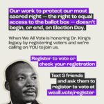 Mayim Bialik Instagram - Did you know that #MLKDay is the ONLY holiday recognized by Congress as a national day of service? 🙌 Join me and @WhenWeAllVote in doing ONE thing today that will make a BIG difference in your community all year: register to vote! Head over to weall.vote/register now.