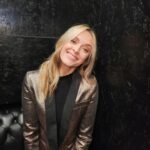 Fearne Cotton Instagram - AD Sparkly suit for tonights @samsunguk event. 
Guys, I'm out of the house and its night time. 🌙
Make up by my dear mate @justinejenkins
Suit I've had for years.