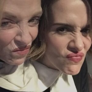 Sarah Paulson Instagram - My phone made this. And I like it. Happy Birthday to my one and only love. You are, quite simply- my world. I love you. @hollandvtaylor (don’t be mad about the second to last picture, I didn’t know how to take it out, plus there are pictures of me with no eyebrows, so-)