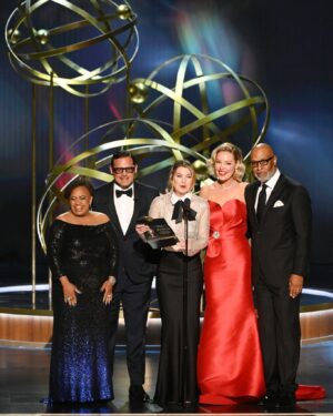 Katherine Heigl Instagram - Last week it was the magical whirlwind that is the Emmys. Hit the red carpet all glammed up and camera-ready with my incredible husband @joshbkelley. Then the small matter of a reunion with my beloved Grey's family❤. It was wonderful to catch up with everyone! Such a joy to share the stage with them again. And... if that was not excitement enough - a little fan moment with the legend that is Harrison Ford and the charming Daniel Radcliffe. Great vibes, unforgettable night!