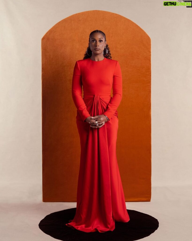 Issa Rae Instagram - “Today I got @time, cuz.” 
Thank you to Andrew Chow for writing about me and to Djeneba Aduayom for photographing me.
—
Hair: @felicialeatherwood 
Face: @joannasimkin 
Fit: @therealwourivice